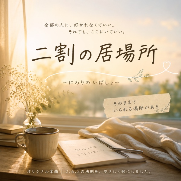 二割の居場所の公式カバー