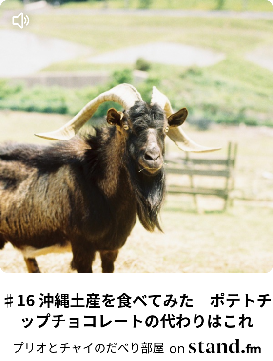 １８ 沖縄土産を食べました スクガラスペペロンチーノとヤギ汁 プリオとチャイのだべり部屋 Stand Fm