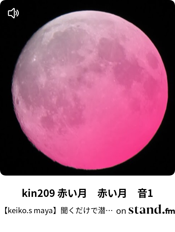 Kin9 赤い月 赤い月 音1 Keiko S Maya マヤ暦 Stand Fm