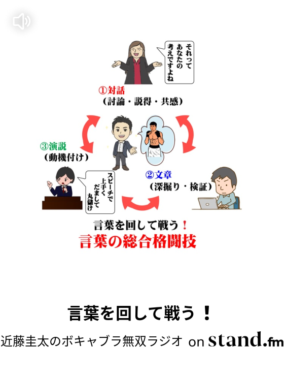 言葉を回して戦う 近藤圭太のボキャブラ無双ラジオ Stand Fm