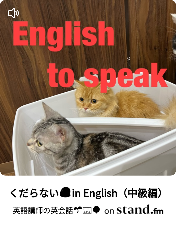 くだらない In English 中級編 英語講師の英会話 Stand Fm